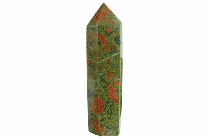 Tall, Polished Unakite Obelisk - South Africa #151869